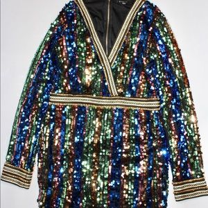 Shop 17 Sexy Heavy Full Sequin Dress Size L